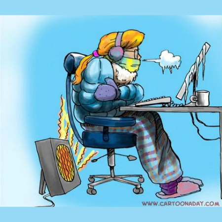 Cubicle Accessories and Essentials for Warmth in Cold Work-spaces!