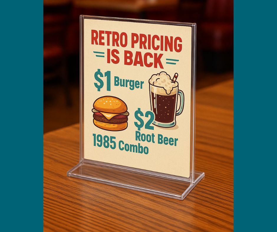 Retro Pricing Is Back—And These Sign Holders Make It Work!