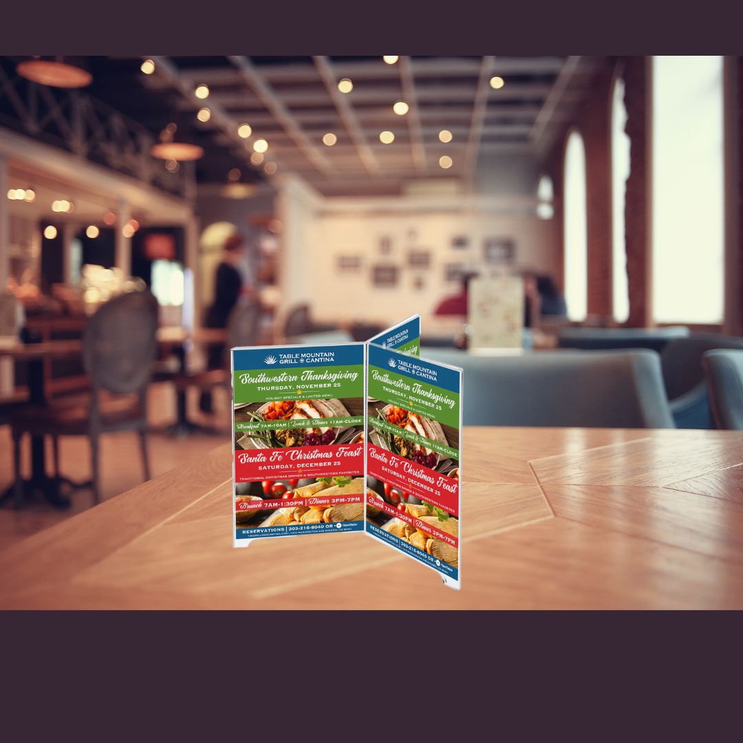 More Effective Holiday Marketing with Acrylic Sign Holders and Acrylic Menu Holders