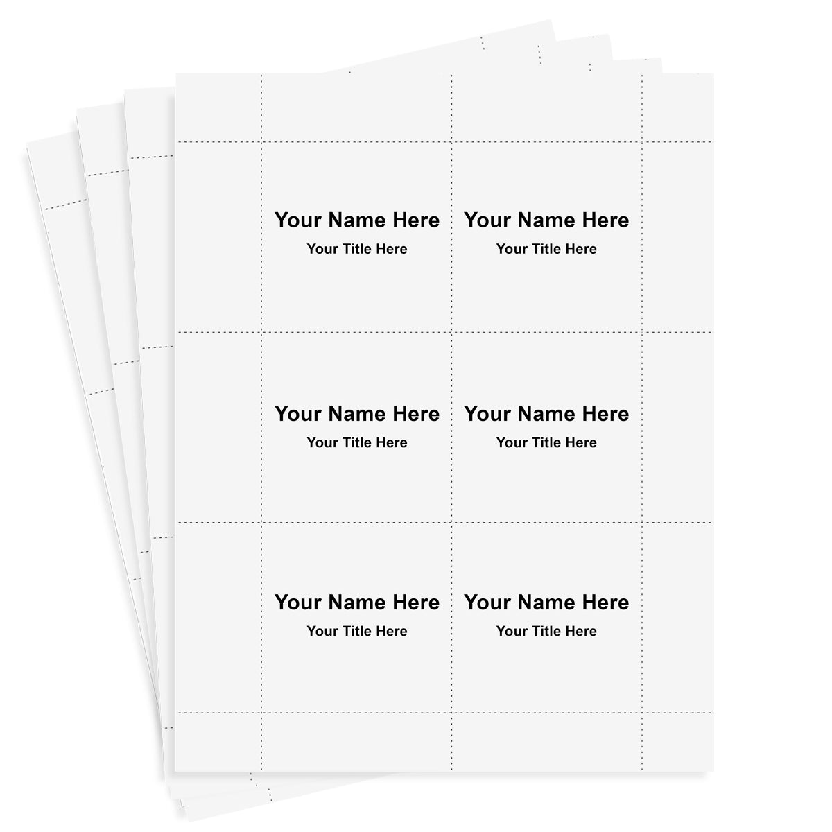 Perforated Card-Stock Nameplates