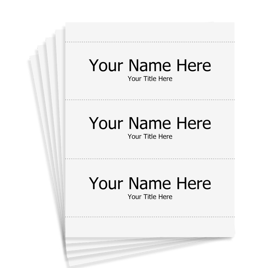 Perforated Card Stock - 8-1/2" x 3" Insert Size