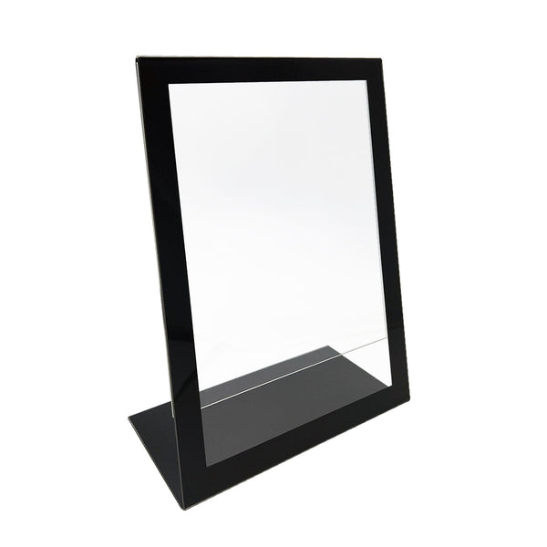 Acrylic sign holder with black border - 8-1/2" x 11"