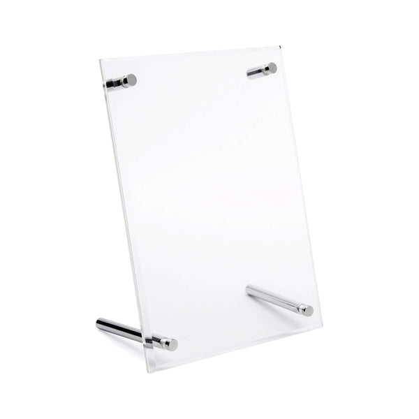 Slant Back Sign Frame with Posts - 4 inch x 6 inch
