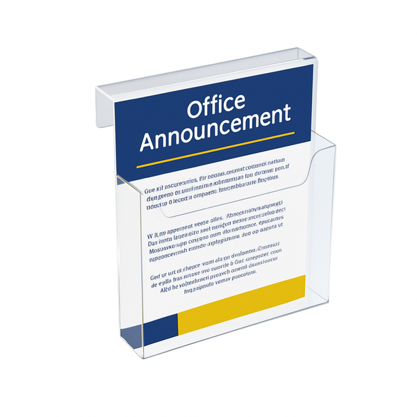 Cubicle File Holders - 8-1/2 inch x 11 inch - 2" Cubicle finish