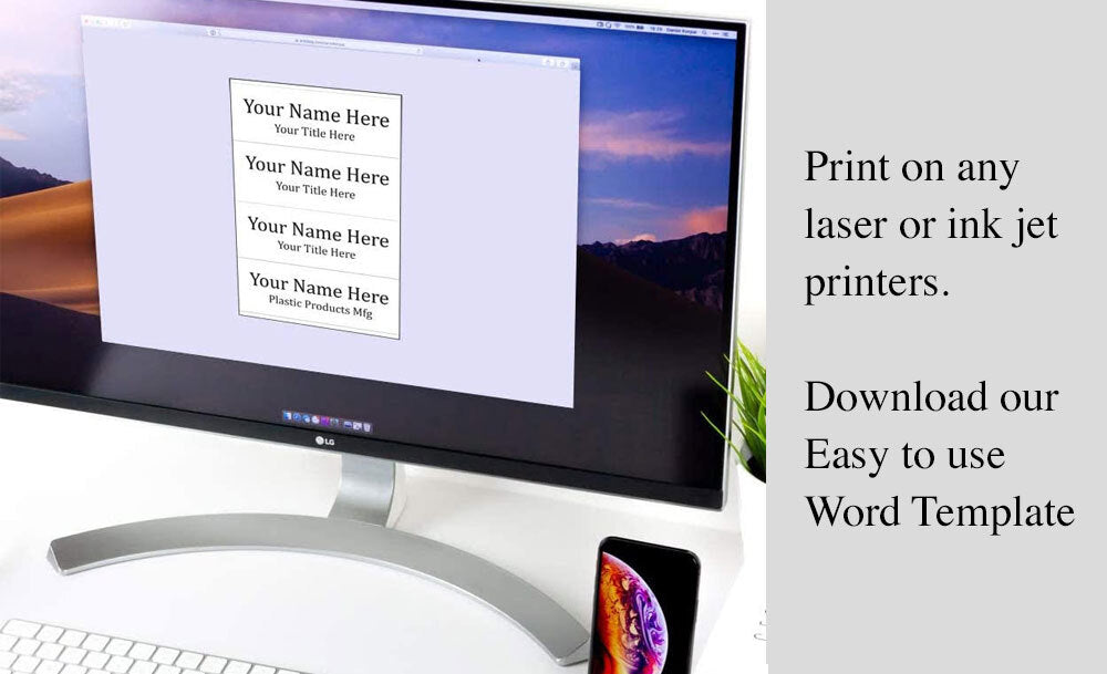Download your nameplate template image