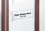 Acrylic Wall Nameplate with Magnets - 8-1/2" x 2"