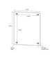acrylic standoff wall frame