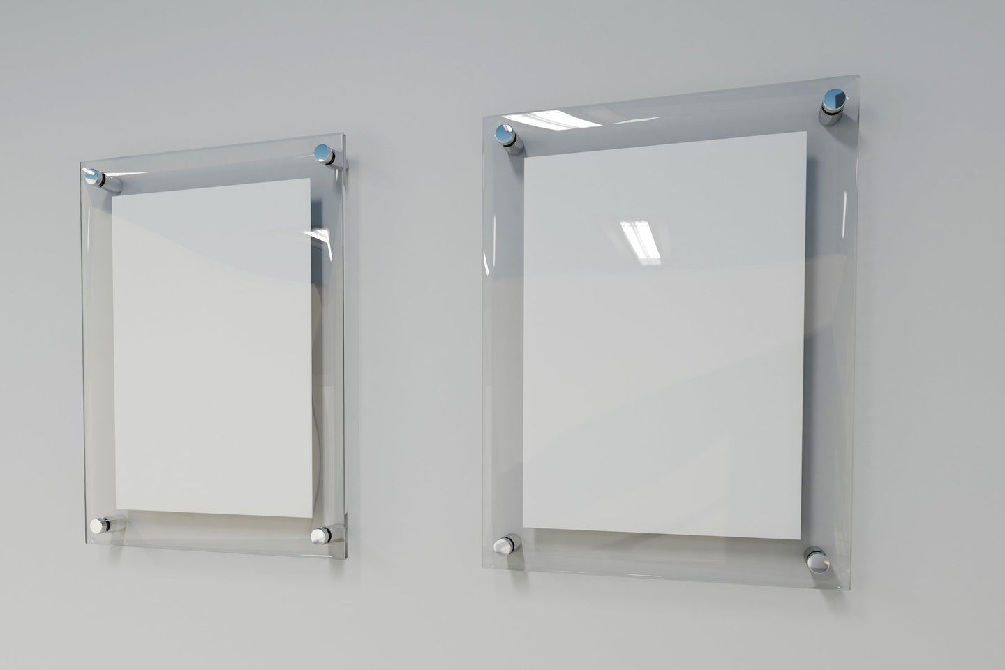 acrylic standoff wall frame