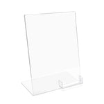 Acrylic Sign Holder with Card Pocket Large