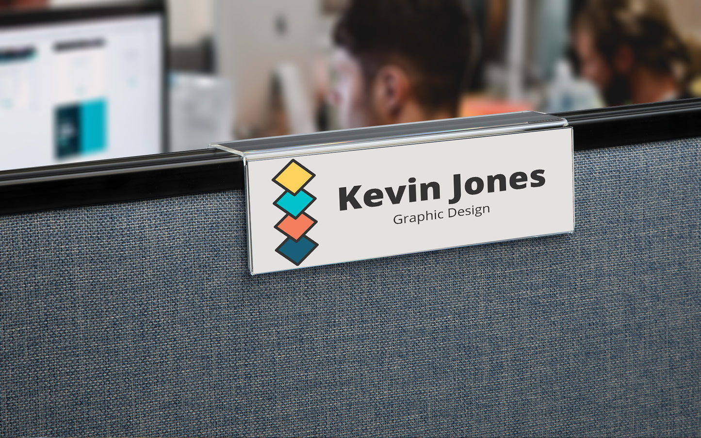 Cubicle Name Plate Holders - Single-Sided