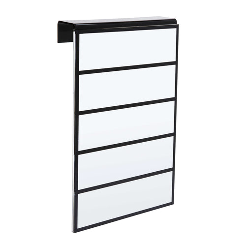 Multi-Tier Cubicle Nameplate Holder with black frame