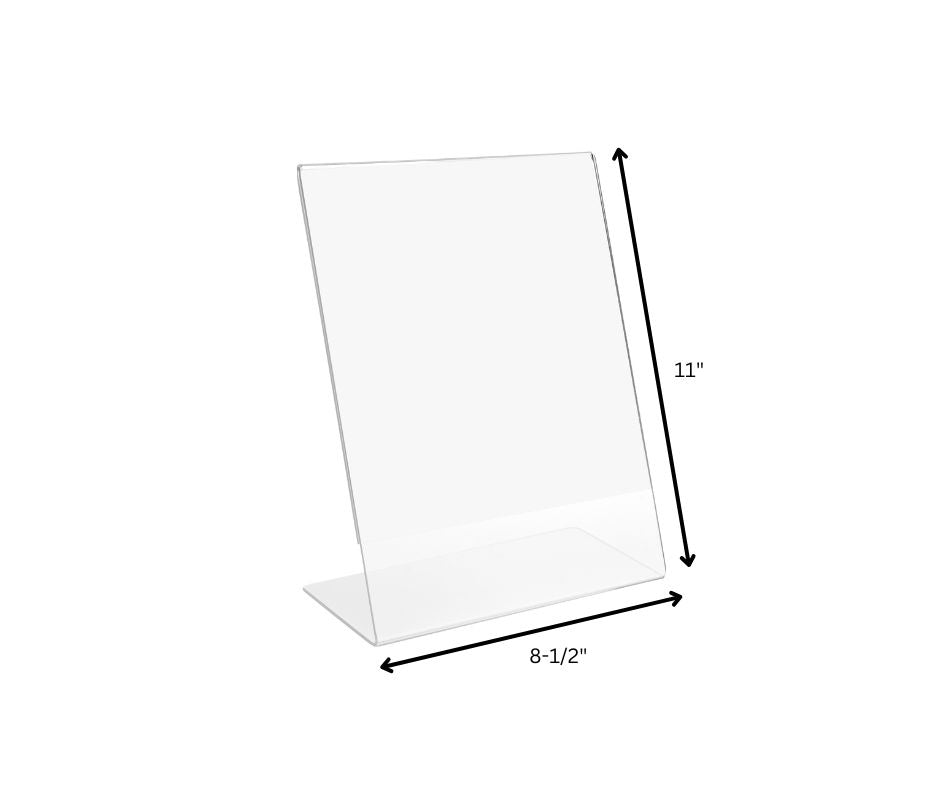 Selecting the Right 8-1/2” x 11” Acrylic Sign Holder for Your Business