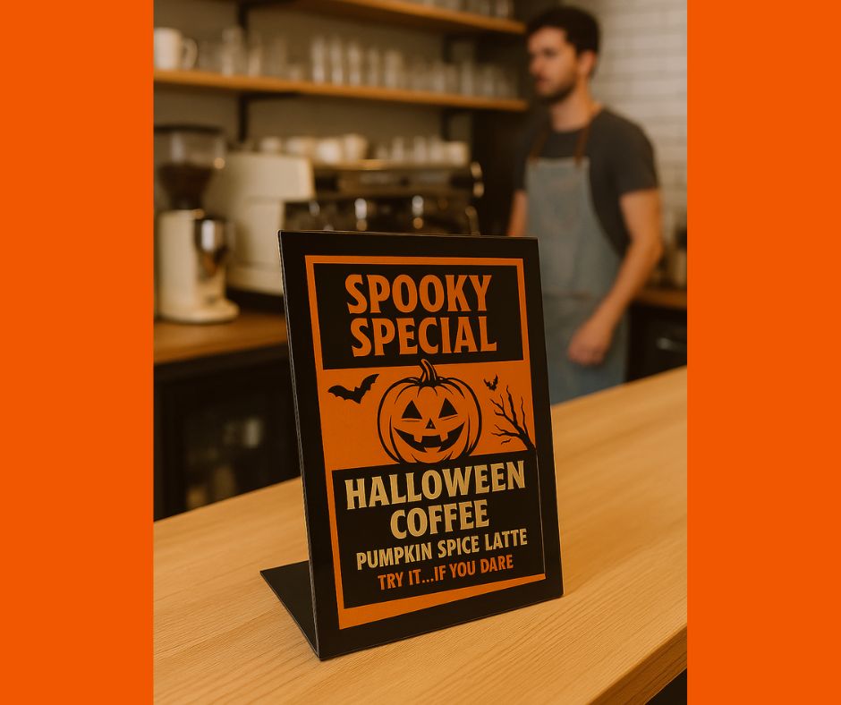 Spook-tacular Halloween Displays: How to Use Acrylic Sign Holders for Seasonal Magic