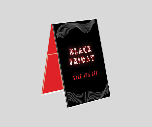 Elevate Your Black Friday Sales with Acrylic Sign Holders and POP Displays