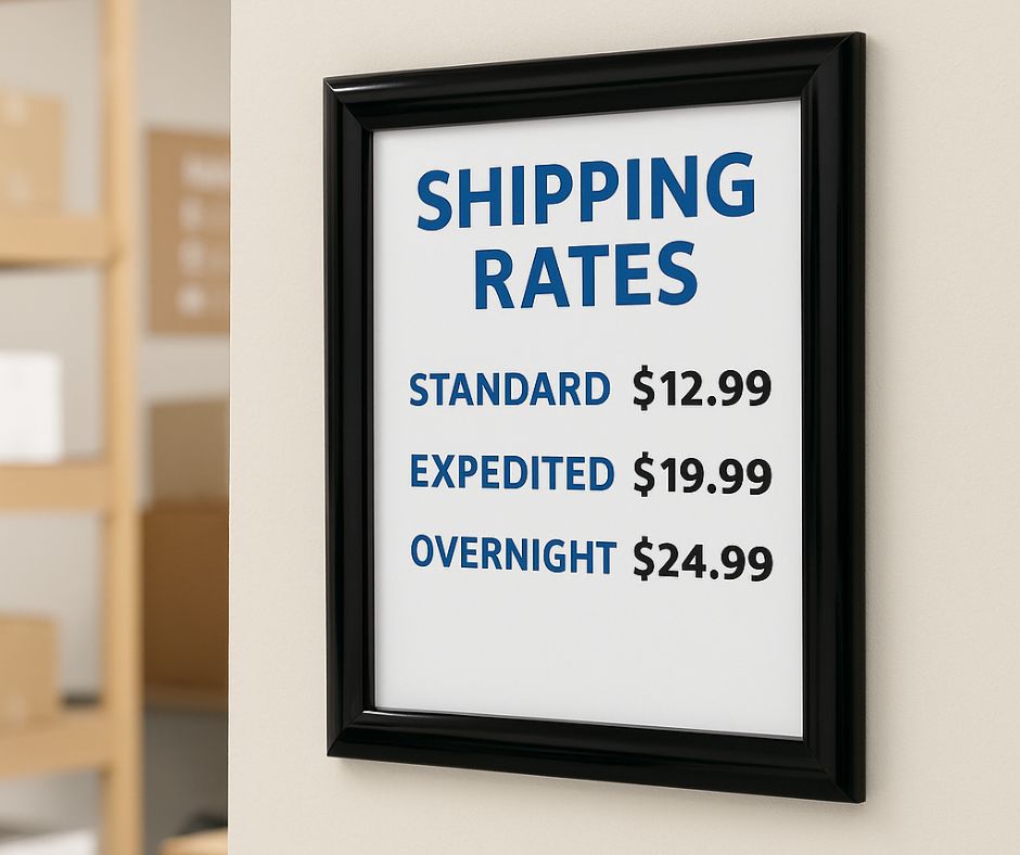 Enhance Your Signage Strategy with the Sleek and Versatile Black Aluminum Snap Frame