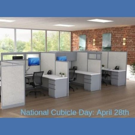 Cubicle Sign Holders, Name Plate Holders, and Brochure Holders for National Cubicle Day 2019, April 28
