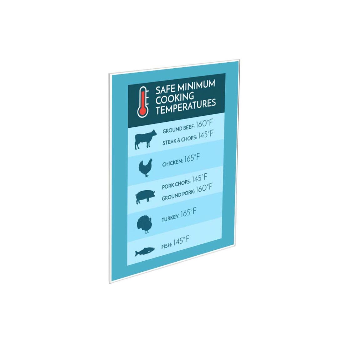 Acrylic Sign Holders and Sign Frames to Showcase National Food Safety Education Month Messaging