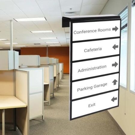 Blog posts Finding Your Way through New and Modified Workplaces with Acrylic Wayfinding Signs, Multi-Tier Cubicle Nameplate Holders, and Directional Sign Holders
