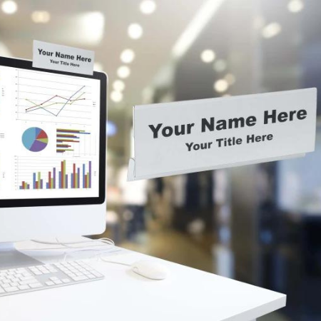 PLastic Products MFG Identify Yourself Clearly with New Computer Nameplate Holders!