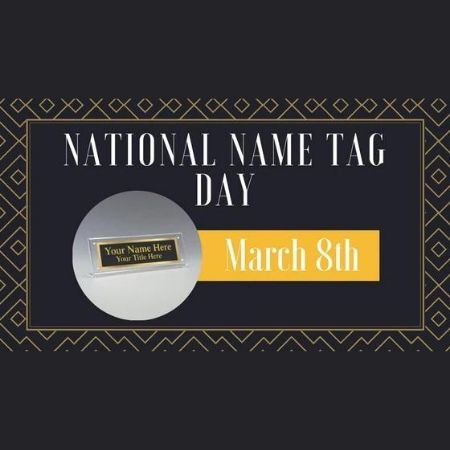 New Name Plate Holders for National Name Tag Day March 8th!