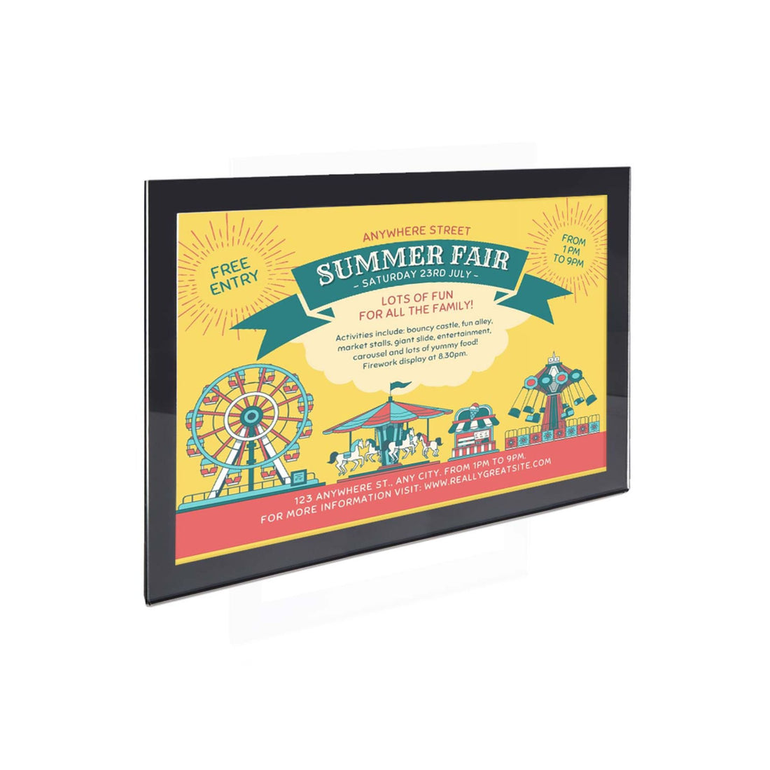Summer Activities Shine Brighter in Acrylic Sign Holders!