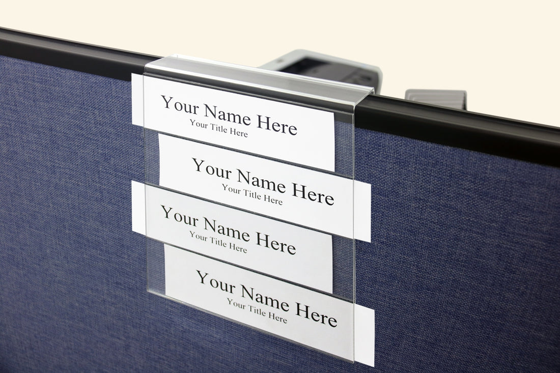 Multi-Slot Cubicle Name Plate Holders, Number One in Cubicle Accessories!