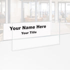 Glass Partition Name Plate Holders