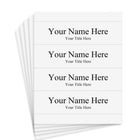 Cardstock Nameplates