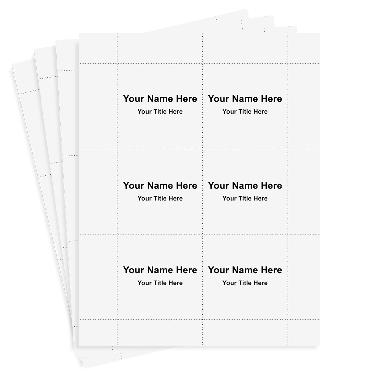 Perforated Cardstock Nameplates