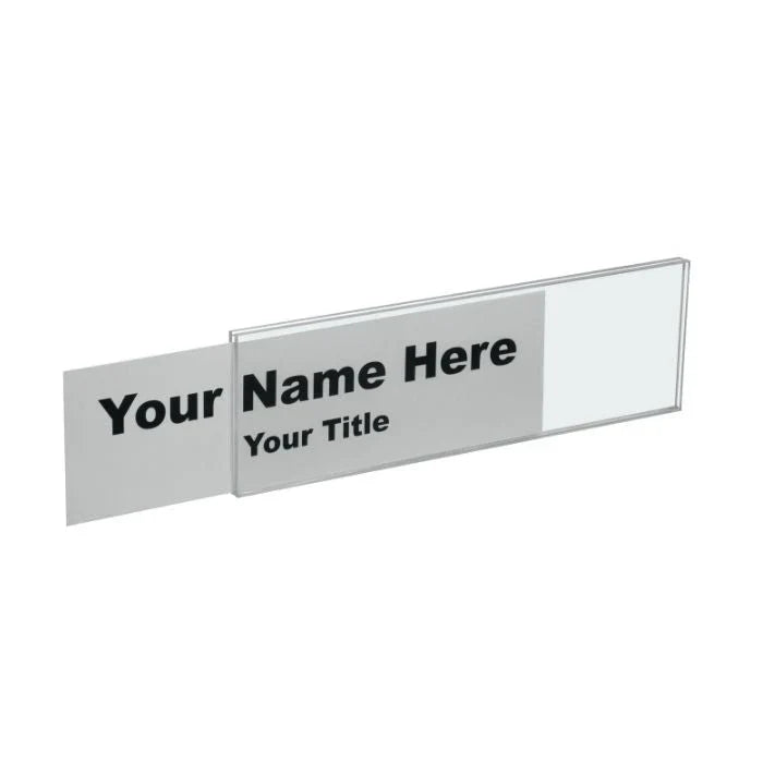 Glass/Thin Partition Name Plate Holders