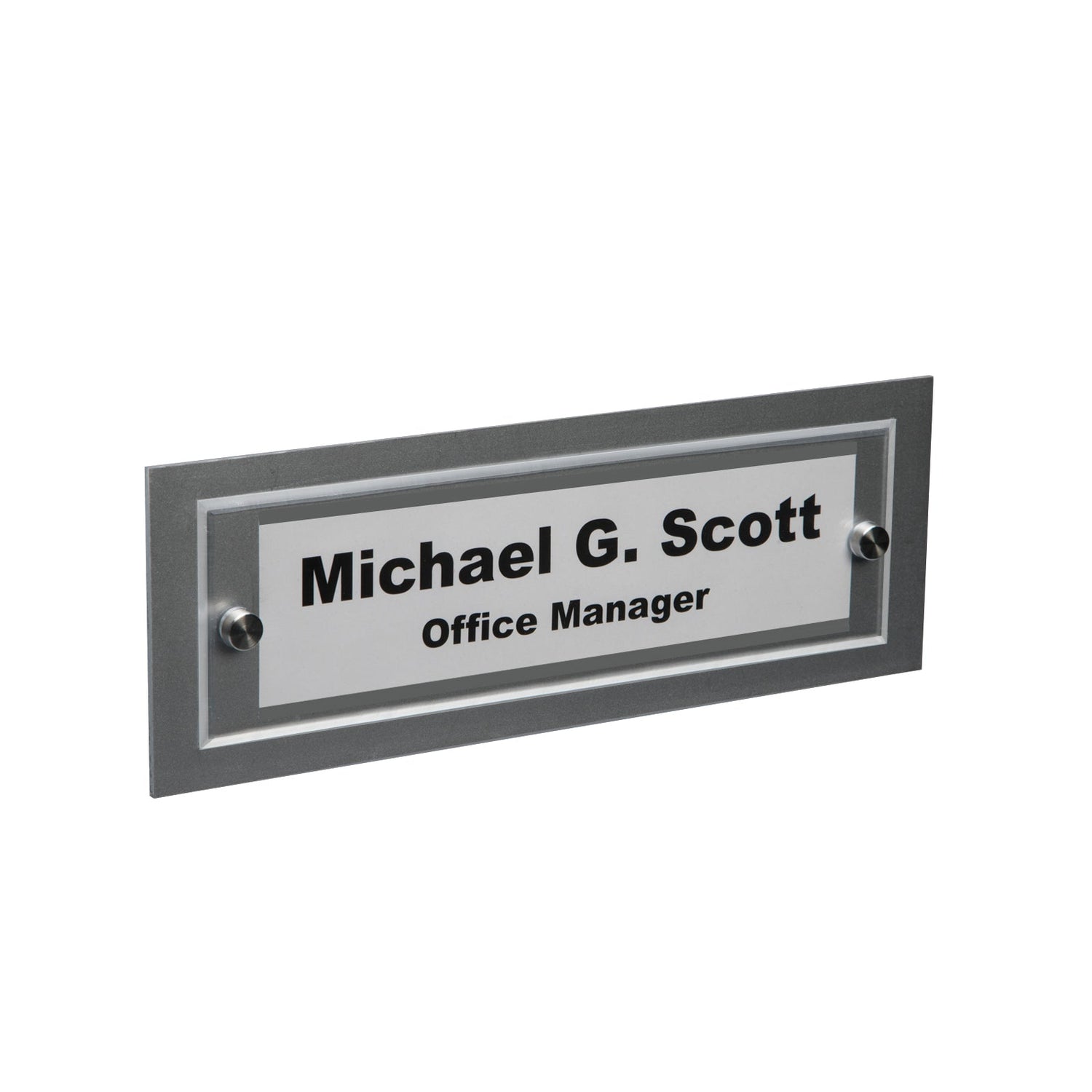 Bordered Wall/Door Name Plate Holders