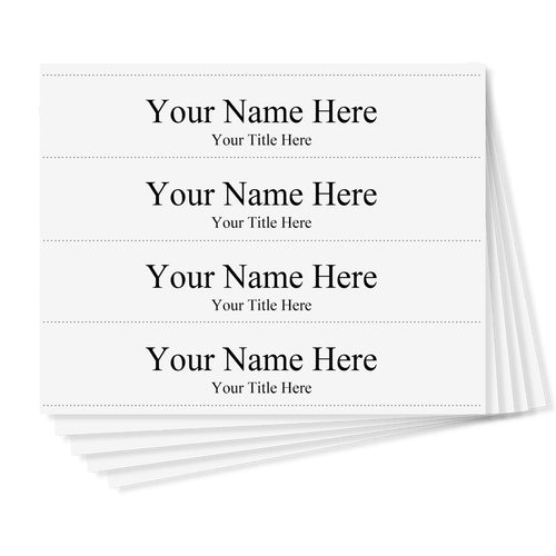 Perforated Card Stock - 10" x 2" Insert Size