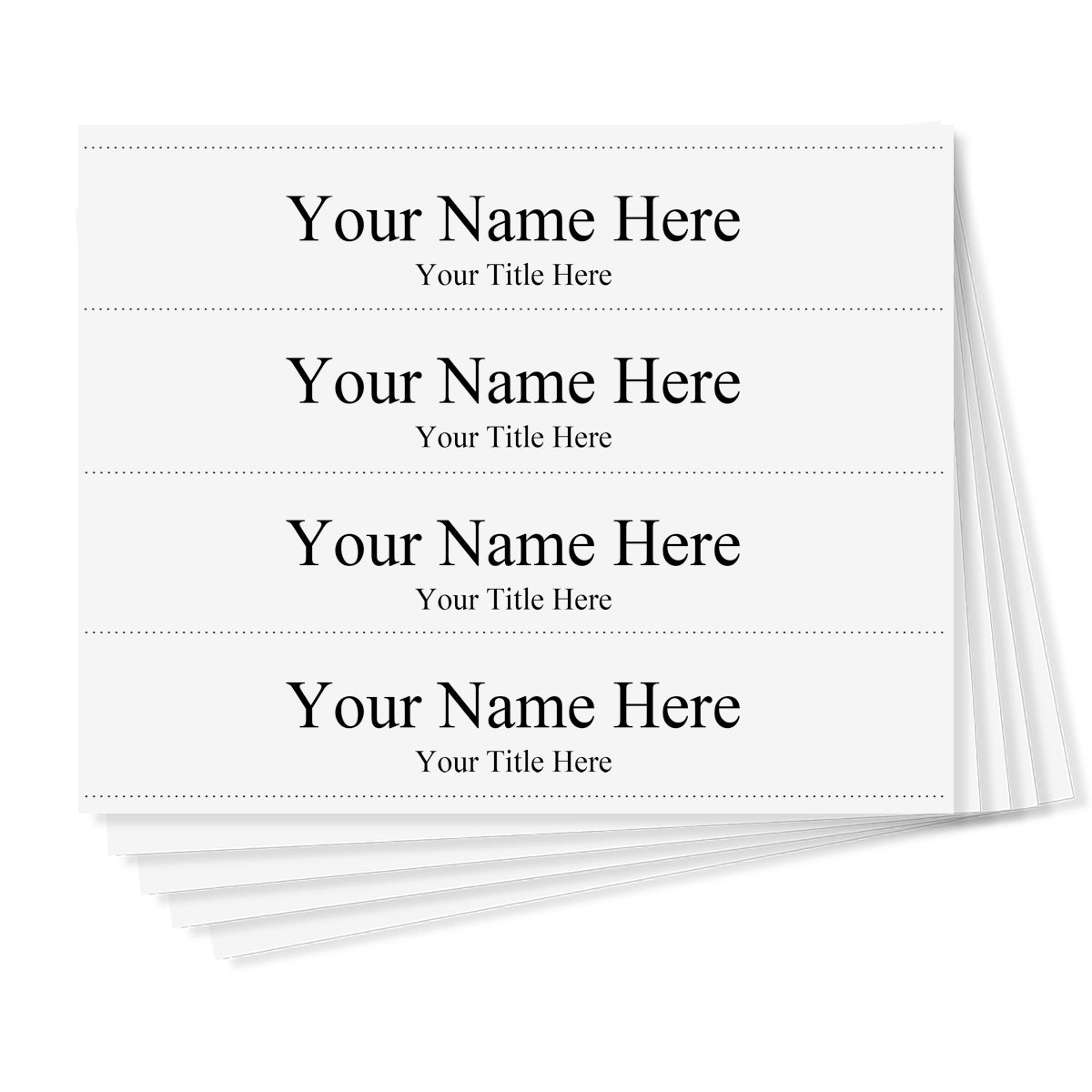 Perforated card stock - 10" x 2" insert size