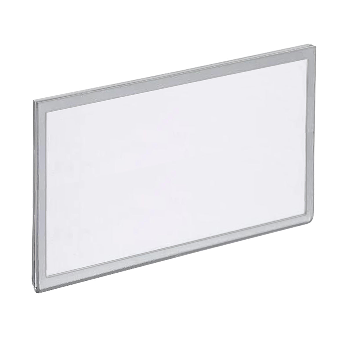 Acrylic Name Plate Sign Holder with Silver Frame