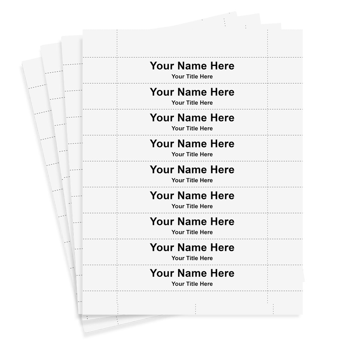 Perforated Card Stock - 6" x 1" Insert Size