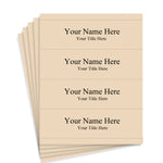 Perforated Card Stock - Tan - 8-1/2" x 2-1/2" Insert Size