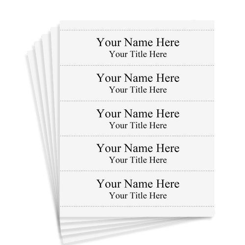 Perforated Card Stock - 8-1/2" x 2" Insert Size
