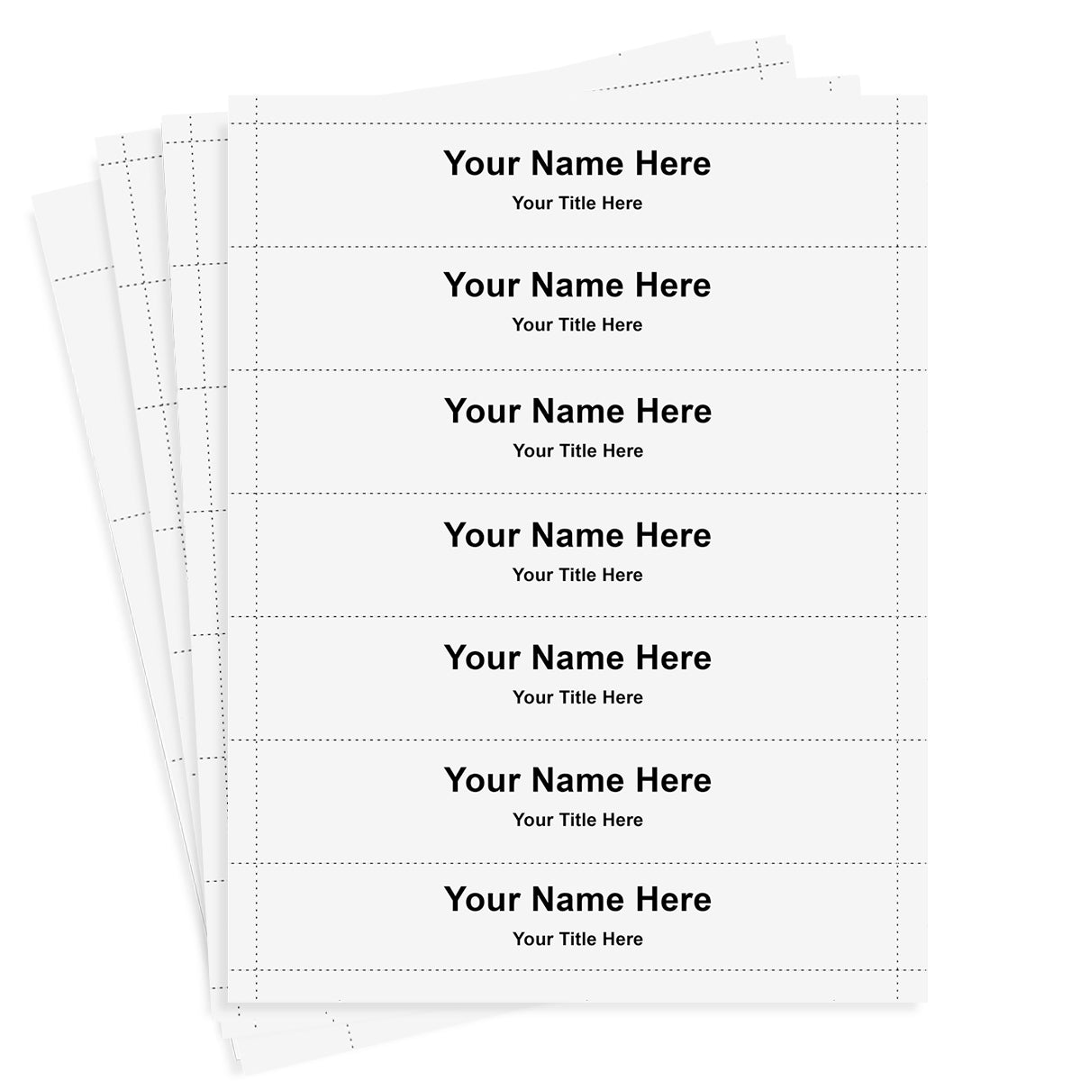 Perforated Card Stock - 8" x 1-1/2" Insert Size