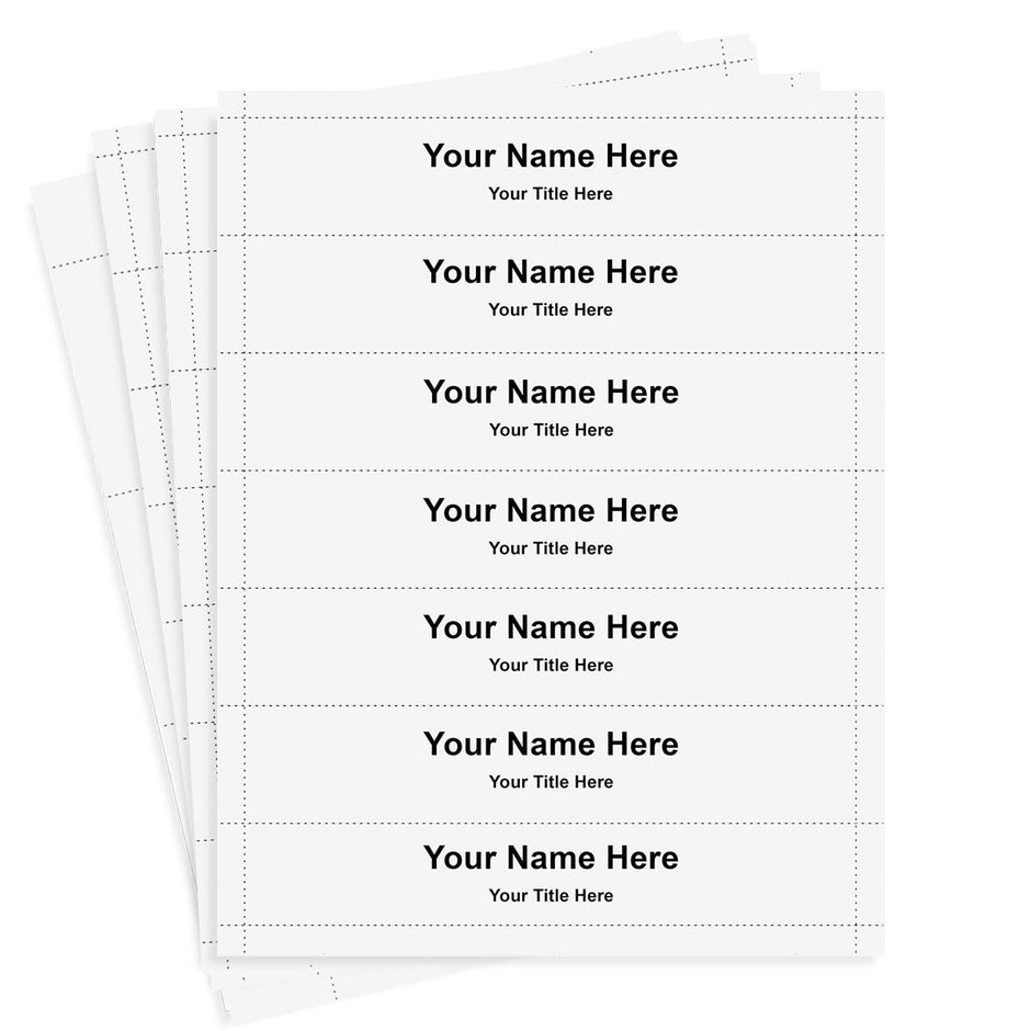 Perforated Card Stock - 8" x 1-1/2" Insert Size