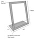 Acrylic sign holder with silver border - 8-1/2" x 11"