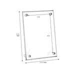 Slant Back Sign Frame with Posts