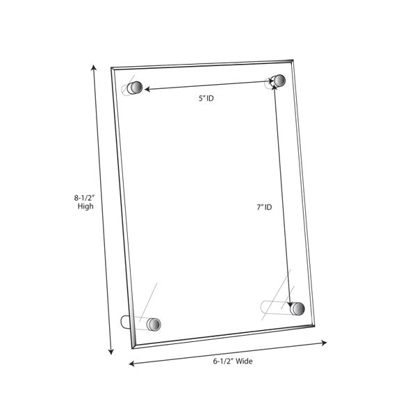 Slant Back Sign Frame with Posts