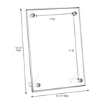 Slant Back Sign Frame with Posts