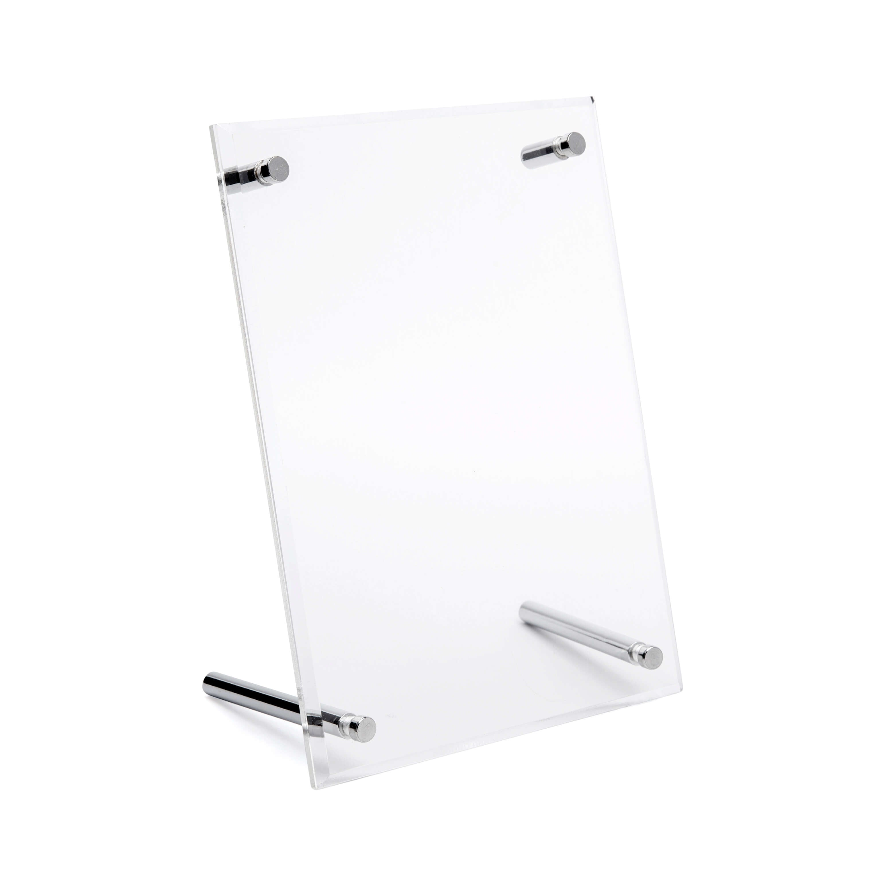 Slant Back Sign Frame with Posts - 4 inch x 6 inch
