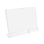 Acrylic Sign Holder with Card Pocket Landscape