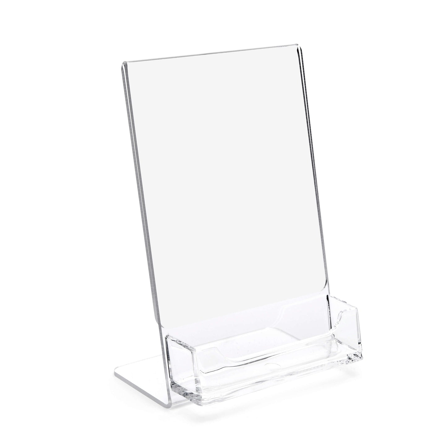 Acrylic Sign Holder with Card Pocket