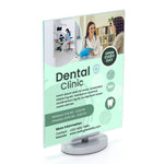 Swivel Rotating Acrylic Sign Holder - 5" x 7"