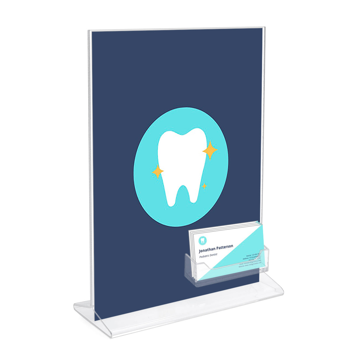 Top-Loading Sign Frame with Card Pocket | Plastic Products Mfg