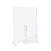Sign Display Holder with Brochure Pocket