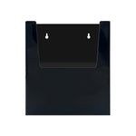 Wall-Mount Literature Holder - 8-3/4" Wide Black